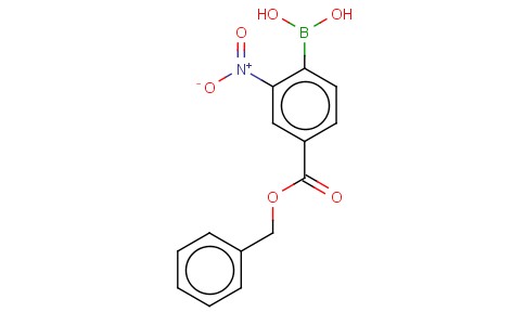 (4-BENZYLOXYCARBONYL-2-NITRO)BENZENEBORONIC ACID